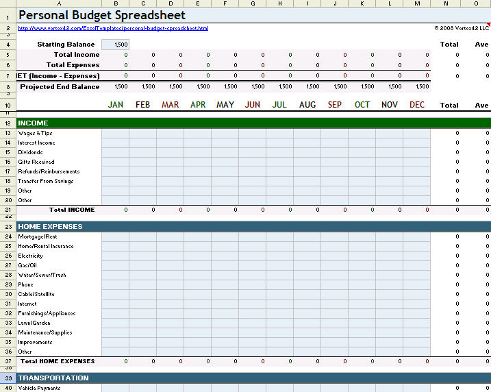 free spreadsheet template for mac