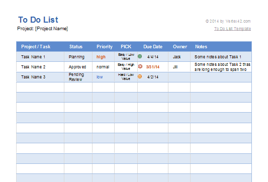 Monthly Task List Template from cdn.goskills.com