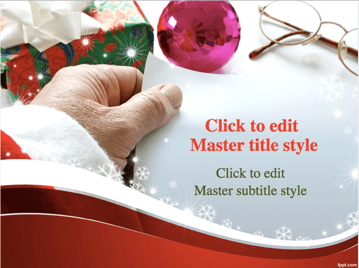 santa claus powerpoint template