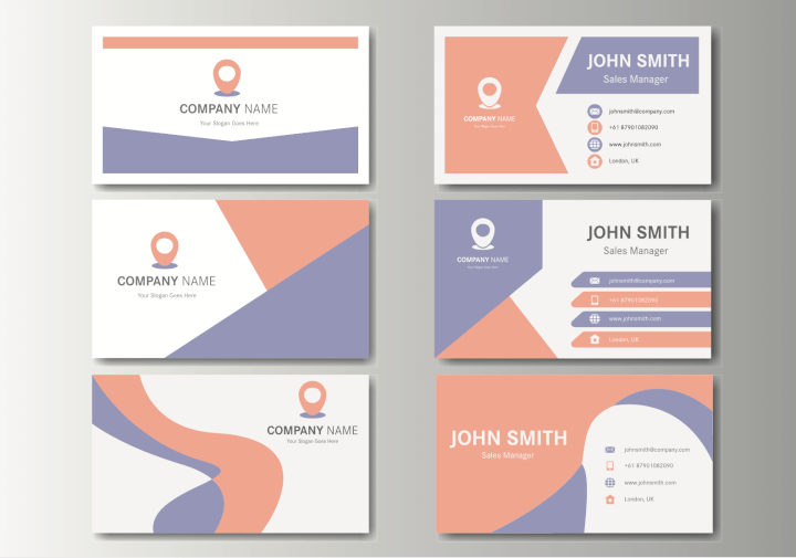 business card template illustrator
