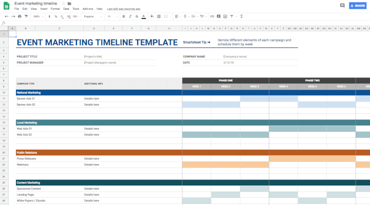 Best Free Project Management Templates in Google Sheets