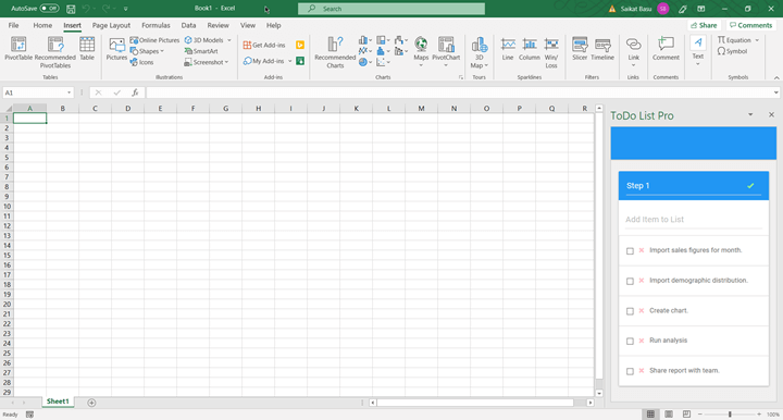 excel 2016 for mac camera tool