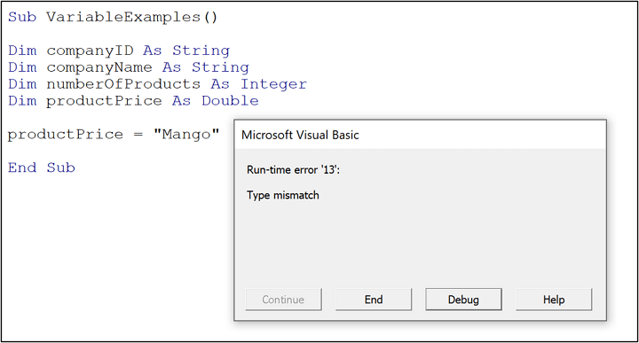 Variant Vba