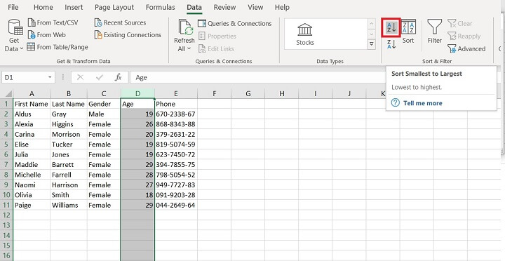 How to Sort in Excel | GoSkills