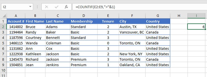 The Countif Function In Excel Goskills