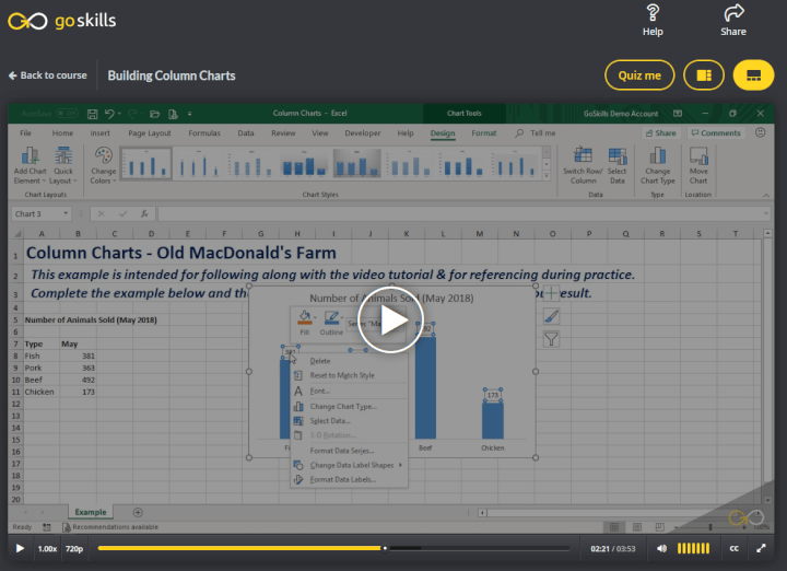 small business lms - goskills microlearning lesson