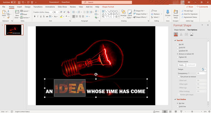 best font for powerpoint presentation picutre