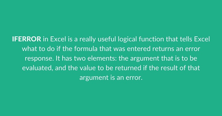 How To Use The IFERROR Excel Function | GoSkills