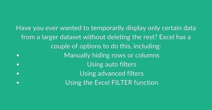 How to Filter in Excel | GoSkills