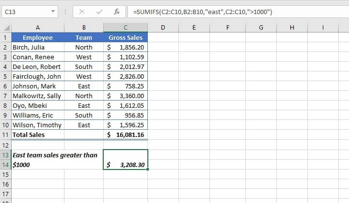 excel for mac not returning sum of cells