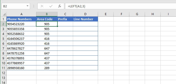 excel for mac split up cell contents