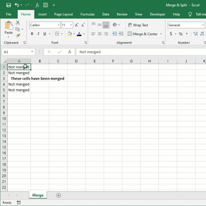 How To Merge Cells And Split Cells In Excel Goskills 3112