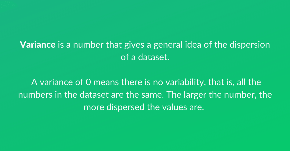 variance formula in excel for mac