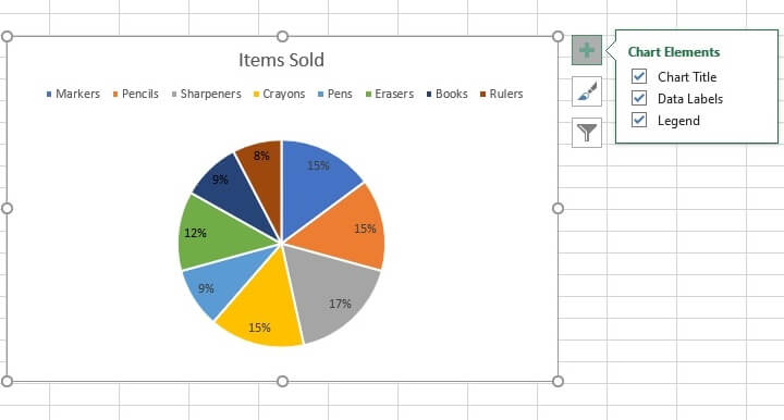 how to create pie chart in excel with percentages
