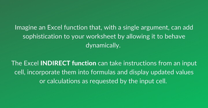 How To Use The Excel INDIRECT Function | GoSkills