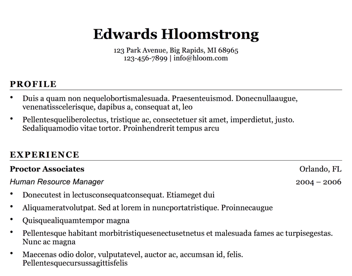 Simple Resume Format In Word from cdn.goskills.com