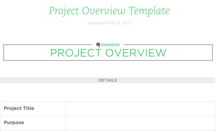 evernote templates