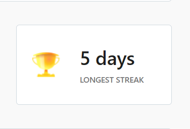 Longest streak