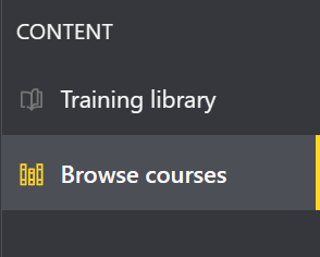 Browse courses