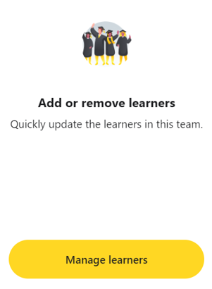 Add learners to a team