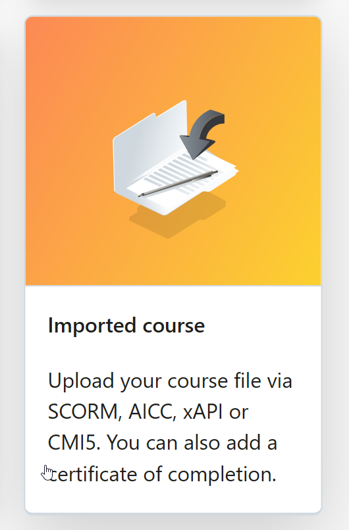 Imported course