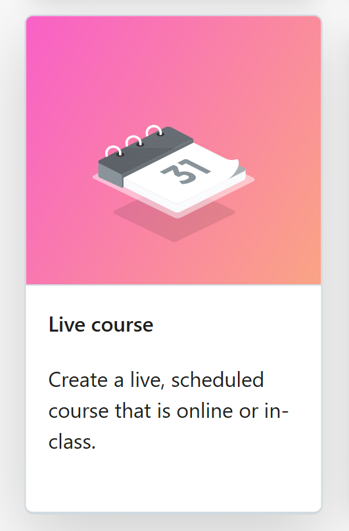 Live course