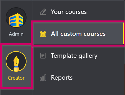 All custom courses